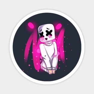 Marshmello Girl / cute music art Magnet